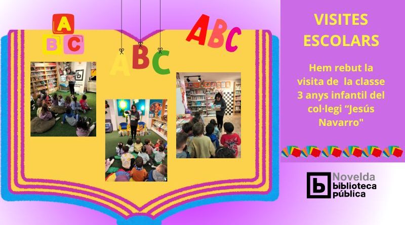 VISITA ESCOLAR A LA BIBLIOTECA DE NOVELDA