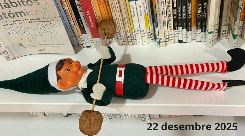 Elfo Travieso en la Biblioteca de Novelda, 22 de diciembre.