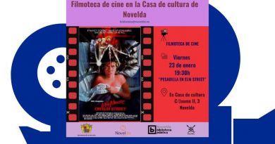 Filmoteca de cine en la Casa de cultura de Novelda
