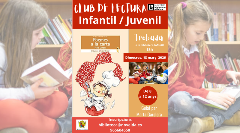 El Club de Lectura Infantil/Juvenil comneça nova lectura.